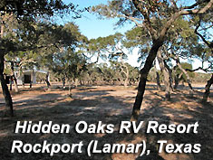 Hidden Oaks RV Resort in Rockport (Lamar), TX